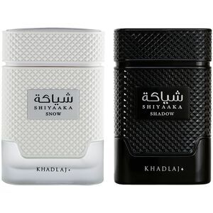 Khadlaj Black Ice Fragrance Bundle 3.4 EDP(Shiyaaka Snow+Shiyaaka Shadow)  - New